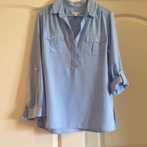 Baby blue blouse
